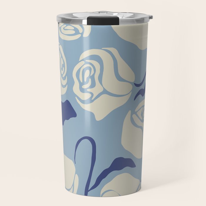 Cancer white rose  Travel Mug Gallery Image 1