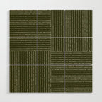 Lines III (Olive Green) Wood Wall Art Gallery Image 1