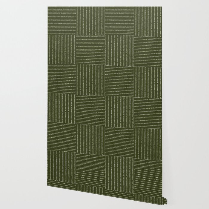 Lines III (Olive Green) Wallpaper Gallery Image 2