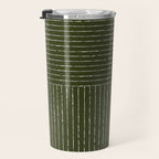 Lines III (Olive Green) Travel Mug Gallery Image 3