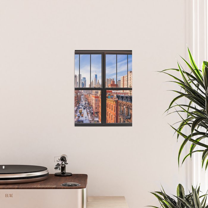 New York City Window | Lower Manhattan Poster Gallery Image 2