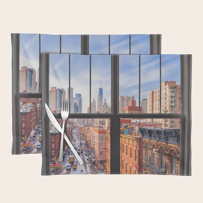New York City Window | Lower Manhattan Placemat Gallery Image 1