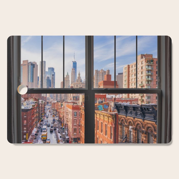 New York City Window | Lower Manhattan Cutting Board Gallery Image 1