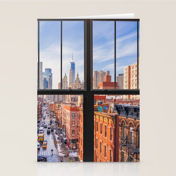 New York City Window | Lower Manhattan Stationery Card Gallery Image 1
