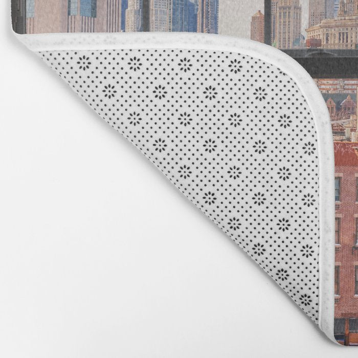New York City Window | Lower Manhattan Bath Mat Gallery Image 2