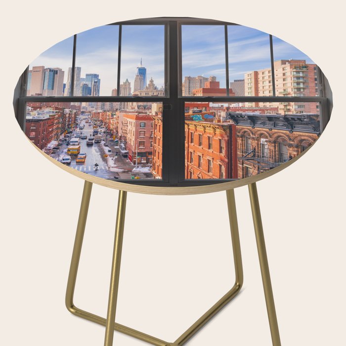 New York City Window | Lower Manhattan Side Table Gallery Image 2