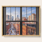 New York City Window | Lower Manhattan Serving Tray Gallery Image 1