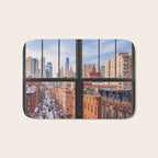 New York City Window | Lower Manhattan Bath Mat Gallery Image 1