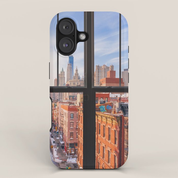 New York City Window | Lower Manhattan iPhone Case Gallery Image 1