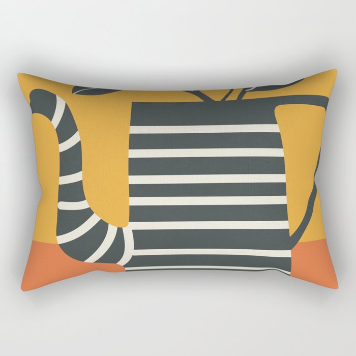 Teapot Garden 4 Rectangular Pillow Gallery Image 1