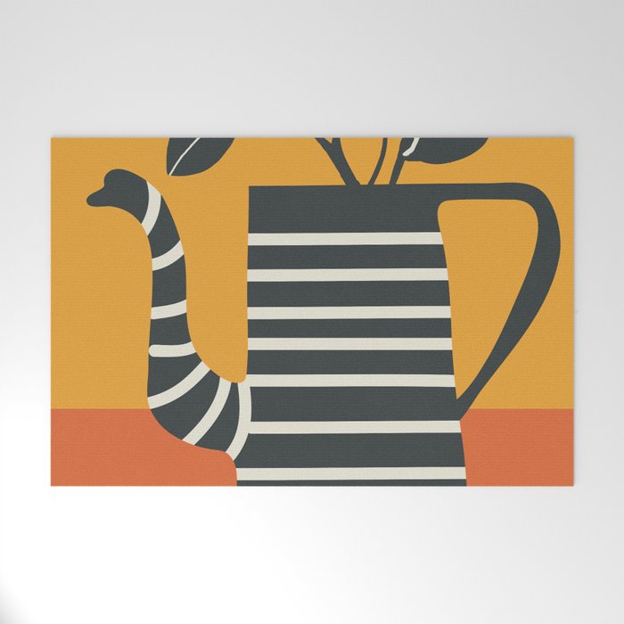 Teapot Garden 4 Welcome Mat Gallery Image 1