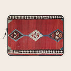 Bijar Antique Kurdish Persian Kilim Print Laptop Sleeve Gallery Image 1