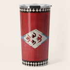 Bijar Antique Kurdish Persian Kilim Print Travel Mug Gallery Image 1