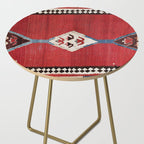 Bijar Antique Kurdish Persian Kilim Print Side Table Gallery Image 2