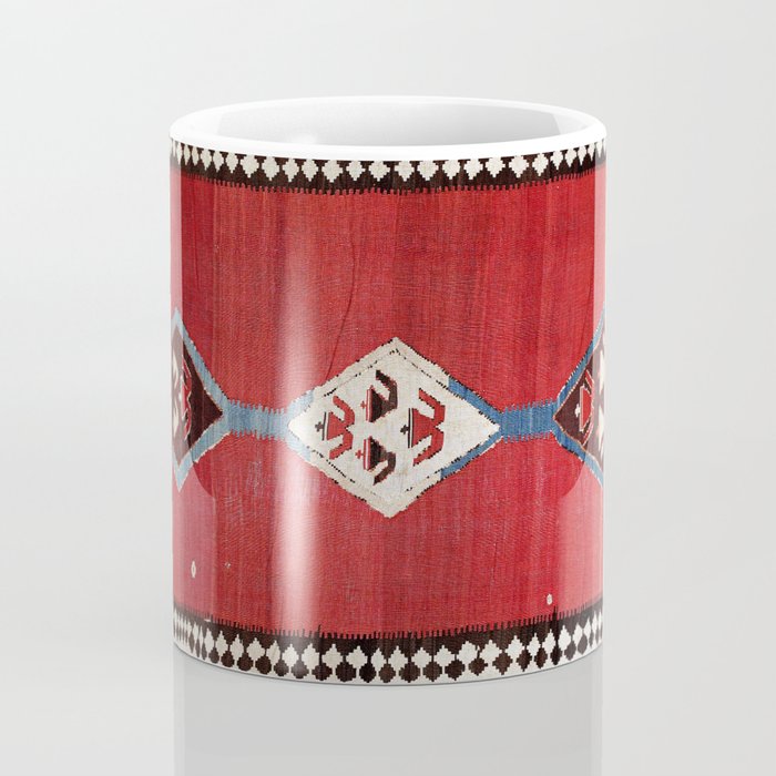 Bijar Antique Kurdish Persian Kilim Print Coffee Mug Gallery Image 4