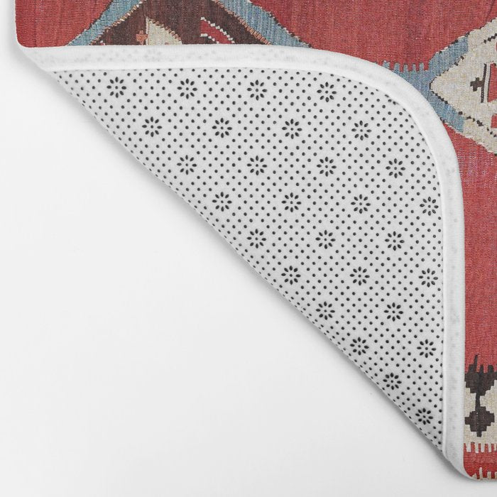 Bijar Antique Kurdish Persian Kilim Print Bath Mat Gallery Image 2