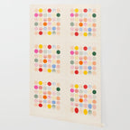 Retro Geometric Circles: Peach Bauhaus Edition Wallpaper Gallery Image 2