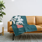 Hot cloud baloon - moon and star Throw Blanket Gallery Image 1