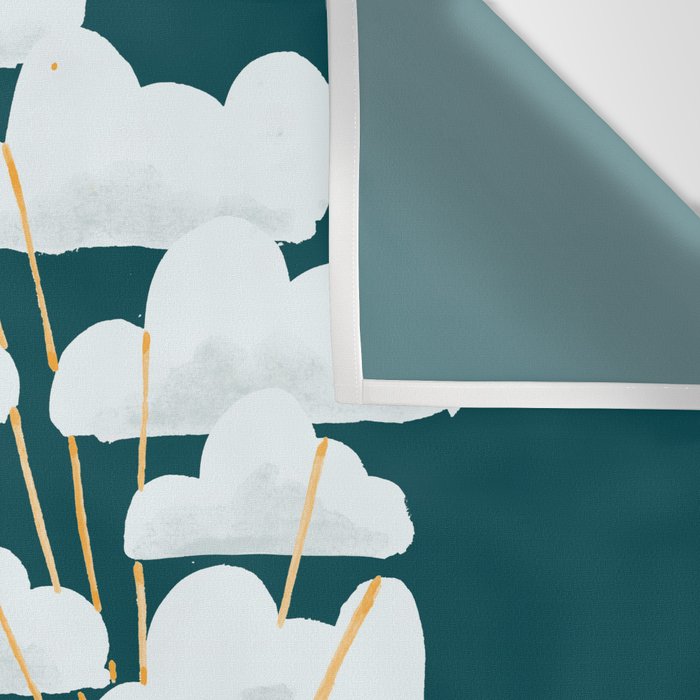 Hot cloud baloon - moon and star Wall Tapestry Gallery Image 3