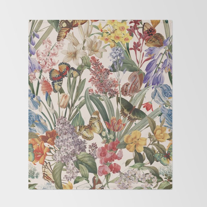Isolated Blooms III Throw Blanket Gallery Image 2