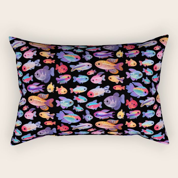 Happy tetra Rectangular Pillow Gallery Image 2