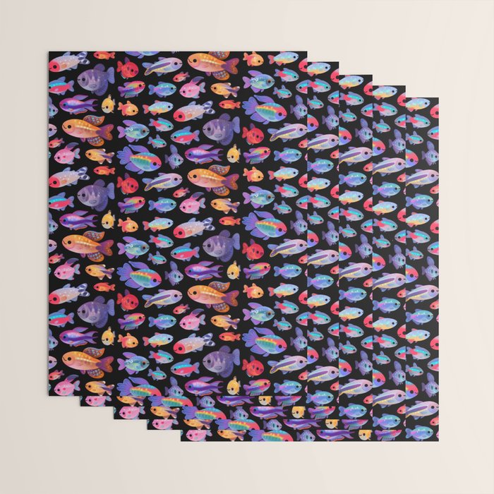 Happy tetra Wrapping Paper Gallery Image 3