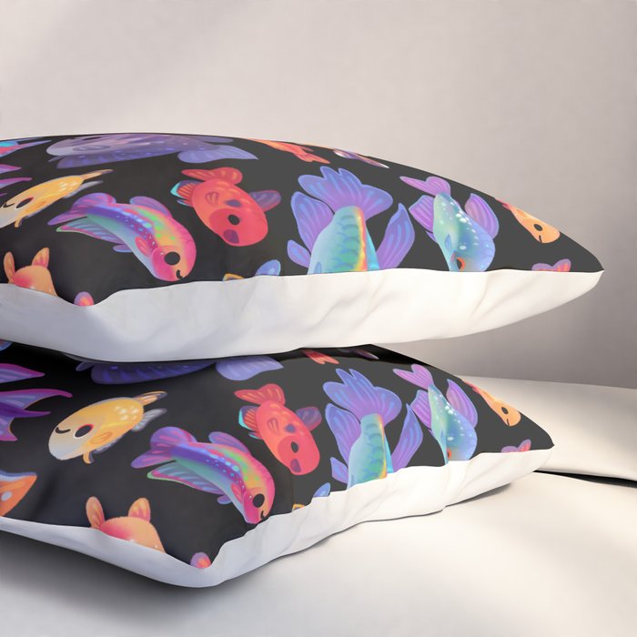 Happy tetra Pillow Sham Gallery Image 3
