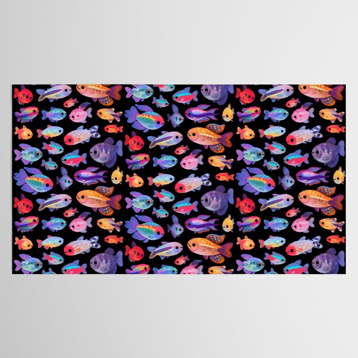 Happy tetra Tablecloth Gallery Image 2