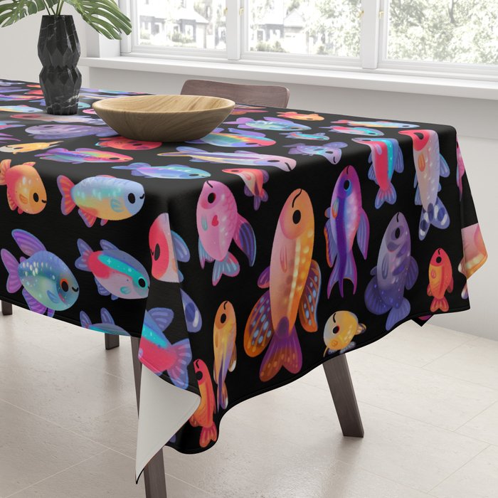 Happy tetra Tablecloth Gallery Image 3