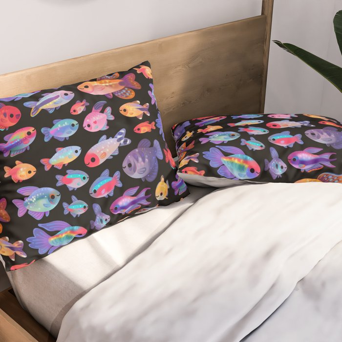 Happy tetra Pillow Sham Gallery Image 2