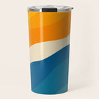 Minimalist abstract waves Travel Mug Gallery Image 1