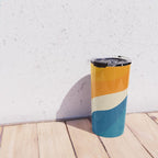 Minimalist abstract waves Travel Mug Gallery Image 4
