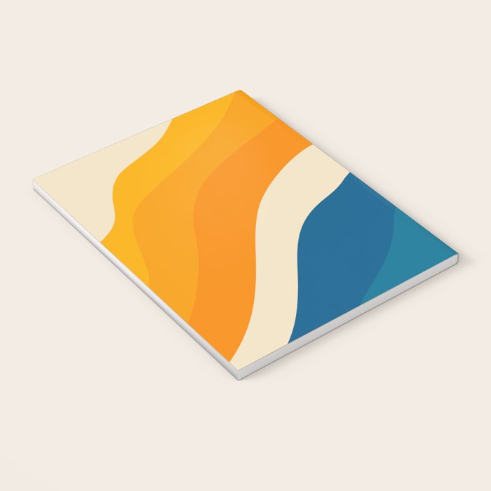 Minimalist abstract waves Notebook Gallery Image 3