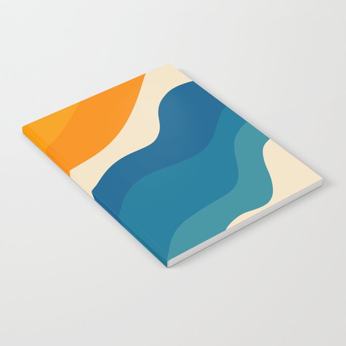 Minimalist abstract waves Notebook Gallery Image 2