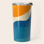 Minimalist abstract waves Travel Mug Gallery Image 2