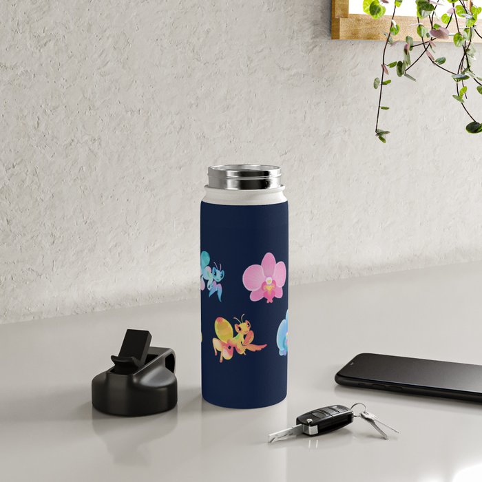Orchid mantis - Dark Water Bottle Gallery Image 4