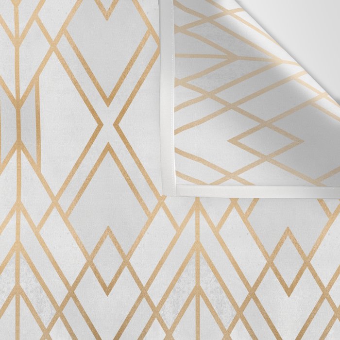 Gold And Grey Geo Wall Tapestry Gallery Image 3