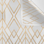 Gold And Grey Geo Wall Tapestry Gallery Image 3