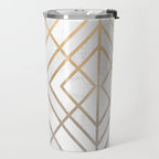 Gold And Grey Geo Travel Mug Gallery Image 2