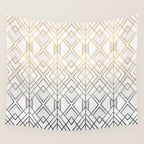 Gold And Grey Geo Wall Tapestry Gallery Image 4