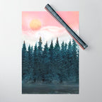 Forest Under the Sunset Wrapping Paper Gallery Image 1