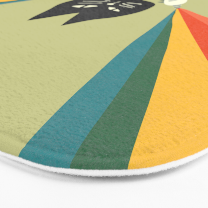 Ray gun cat Bath Mat Gallery Image 3