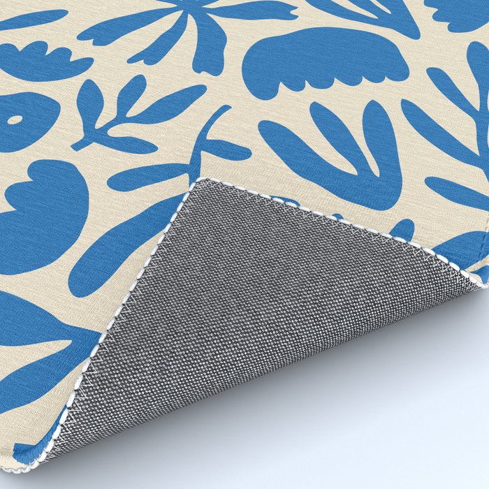 Organic nature flower shape art pattern Rug Gallery Image 4