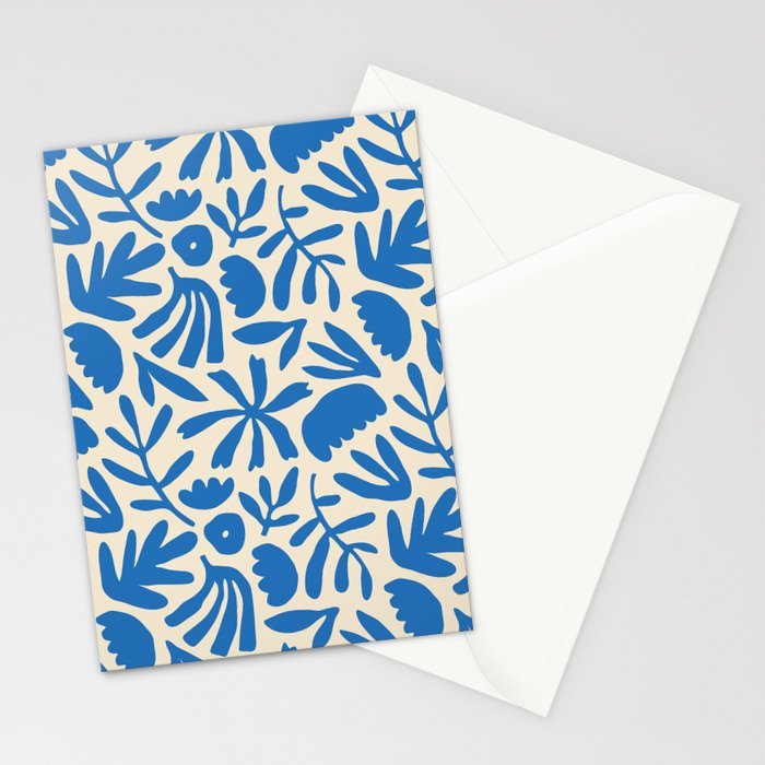 Organic nature flower shape art pattern Stationery Card Gallery Image 2