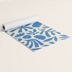Organic nature flower shape art pattern Yoga Mat Gallery Image 2