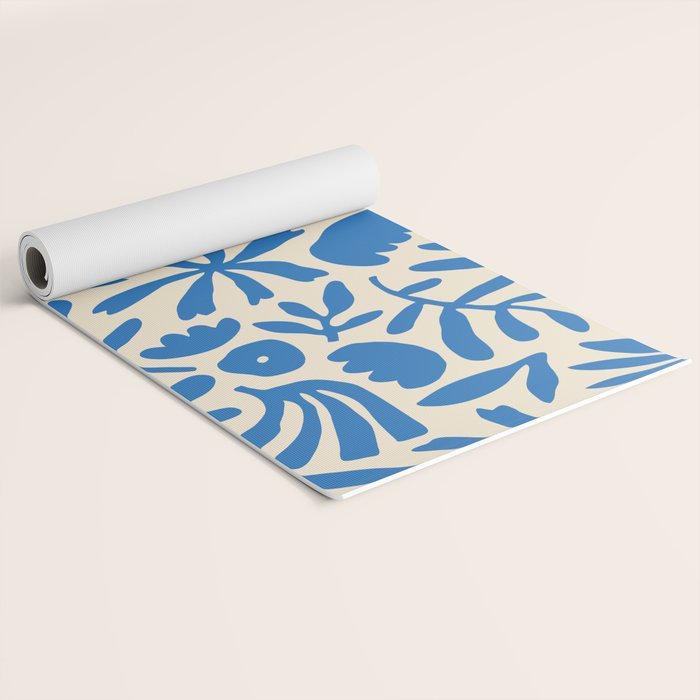 Organic nature flower shape art pattern Yoga Mat Gallery Image 2