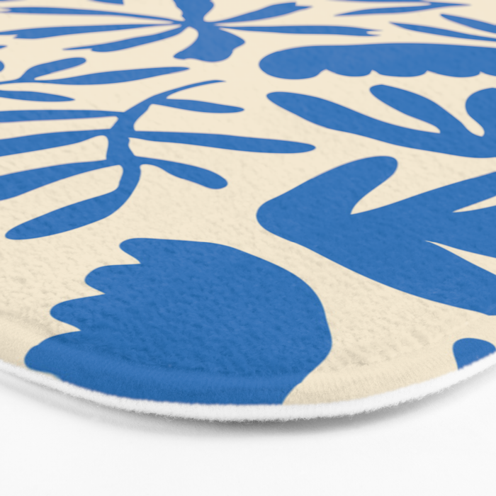 Organic nature flower shape art pattern Bath Mat Gallery Image 3