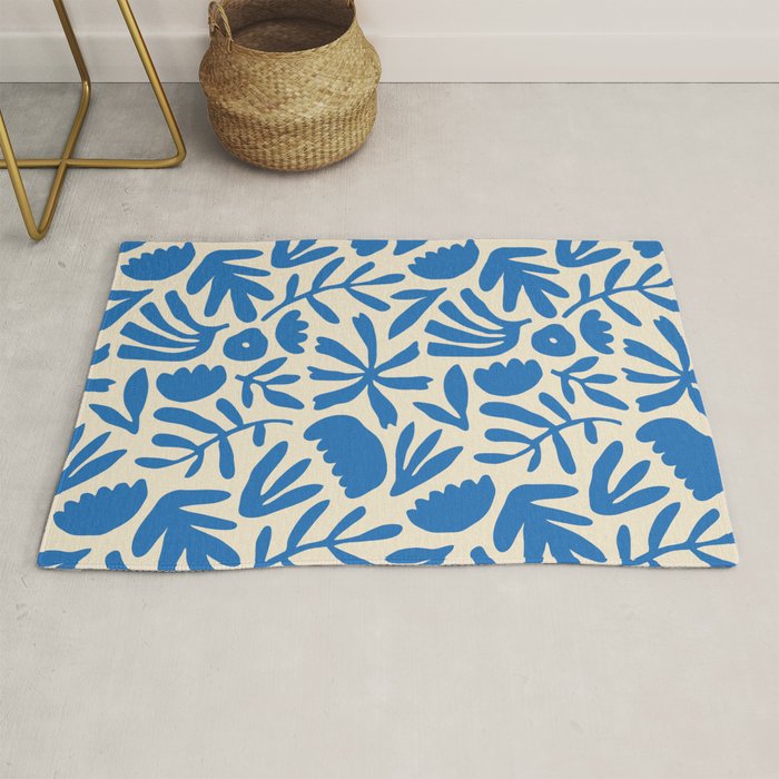 Organic nature flower shape art pattern Rug Gallery Image 1