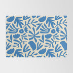 Organic nature flower shape art pattern Rug Gallery Image 2