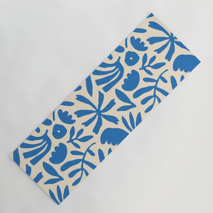 Organic nature flower shape art pattern Yoga Mat Gallery Image 1